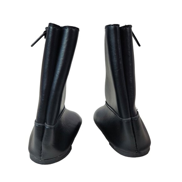 Clothes Boots For 18" Dolls Black Zipper Winter Fashion Shoes Accessories OG AG - Picture 6 of 7
